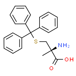 (R)-2-Amino-2-methyl-3-(tritylthio)propanoic acid Structure