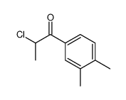 1-Propanone, 2-chloro-1-(3,4-dimethylphenyl)- (9CI)结构式