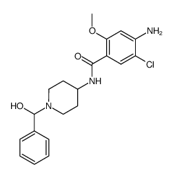 4-amino-5-chloro-N-(1-(hydroxy(phenyl)methyl)piperidin-4-yl)-2-methoxybenzamide结构式