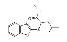 methyl 2-(benzo[d]thiazol-2-ylthio)-4-methylpentanoate结构式