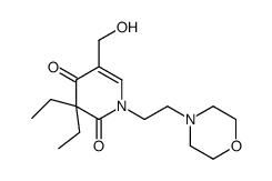 3,3-diethyl-5-(hydroxymethyl)-1-(2-morpholin-4-ylethyl)pyridine-2,4-dione Structure