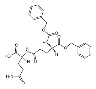 benzyloxycarbonyl-α-benzyl-γ-L-glutamyl-L-glutamine结构式