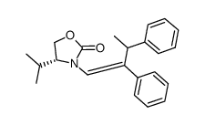 (E,4R,3'RS)-3-(2',3'-diphenylbut-1'-enyl)-4-isopropyloxazolidin-2-one Structure