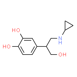1,2-Benzenediol, 4-[2-(cyclopropylamino)-1-(hydroxymethyl)ethyl]- (9CI)结构式