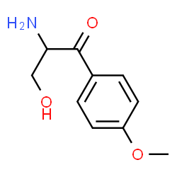 1-Propanone,2-amino-3-hydroxy-1-(4-methoxyphenyl)-(9CI) Structure