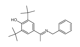 4-(1-(benzylimino)ethyl)-2,6-di-tert-butylphenol Structure