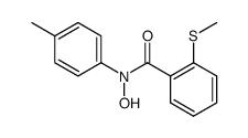 N-[2-(methylthio)benzoyl]-N-(4-methylphenyl)hydroxylamine结构式