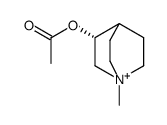 (R)-3-Acetoxy-1-methyl-1-azonia-bicyclo[2.2.2]octane结构式
