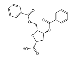 2,5-脱水-3-去氧-D-核糖型-己糖酸二苯甲酸酯结构式