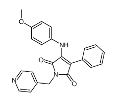3-[(4-methoxyphenyl)amino]-4-phenyl-1-(pyridin-4-ylmethyl)-1H-pyrrole-2,5-dione结构式