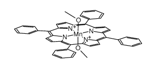 dimethoxomanganese(IV) tetraphenylporphyrin结构式