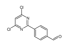 4-(4,6-dichloropyrimidin-2-yl)benzaldehyde Structure