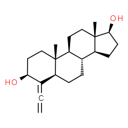 4-ethenylideneandrostane-3,17-diol Structure