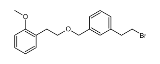 Benzene, 1-[2-[[3-(2-bromoethyl)phenyl]methoxy]ethyl]-2-methoxy Structure