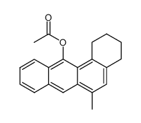 acetic acid-(6-methyl-1,2,3,4-tetrahydro-benz[a]anthracen-12-yl ester) Structure