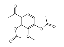 1-(2,4-diacetoxy-3-methoxy-phenyl)-ethanone结构式