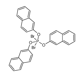 dibromo-tris-[2]naphthyloxy-phosphorane结构式