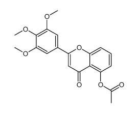 [4-oxo-2-(3,4,5-trimethoxyphenyl)chromen-5-yl] acetate结构式