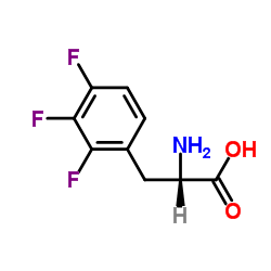 (S)-2-氨基-3-(2,3,4-三氟苯基)丙酸结构式