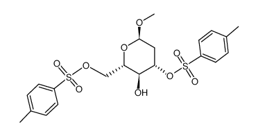 Methyl 2-deoxy-α-L-arabino-hexopyranoside 3,6-di-p-toluenesulfonate Structure