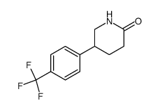 5-[4-(三氟甲基)苯基]-2-哌啶酮结构式