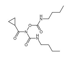 N-((Butylamino)carbonyl)-N-(((butylamino)carbonyl)oxy)cyclopropanecarboxamide Structure