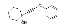 1-(2-phenoxyethynyl)cyclohexan-1-ol结构式