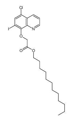 dodecyl 2-(5-chloro-7-iodoquinolin-8-yl)oxyacetate结构式