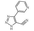 5-pyridin-3-yl-2H-triazole-4-carbonitrile Structure