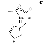 (S)-2-Acetylamino-3-(1H-imidazol-4-yl)-propionic acid methyl ester; hydrochloride结构式