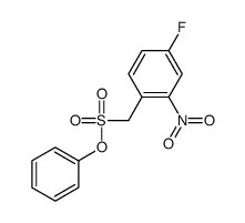phenyl (4-fluoro-2-nitrophenyl)methanesulfonate结构式