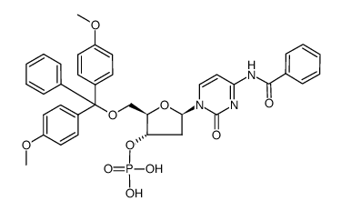 N-Bz-5'-O-DMT-dC 3'-H-phosphonate结构式