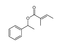 2-Butenoic acid, 2-methyl-, 1-phenylethyl ester, (E)结构式