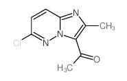1-(6-氯-2-甲基咪唑并[1,2-b]吡嗪-3-基)-乙酮结构式