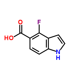 4-Fluoro-1H-indole-5-carboxylic acid Structure