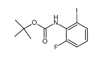 (2-氟-6-碘苯基)氨基甲酸叔丁酯结构式