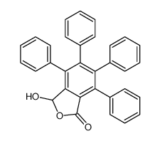 3-hydroxy-4,5,6,7-tetraphenyl-3H-2-benzofuran-1-one结构式