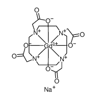 gadolinium 1,4,7,10-tetraazacyclododecane-N,N',N'',N'''-tetraacetate结构式