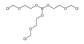 boric acid tris-(2-chloromethoxy-ethyl) ester结构式