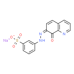 sodium 3-[(8-hydroxyquinolin-7-yl)azo]benzenesulphonate结构式