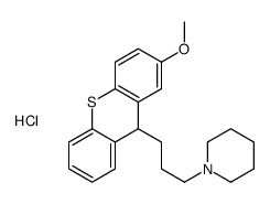 1-[3-(2-methoxy-9H-thioxanthen-9-yl)propyl]piperidine,hydrochloride结构式