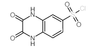 2,3-DIOXO-1,2,3,4-TETRAHYDROQUINOXALINE-6-SULFONYL CHLORIDE Structure