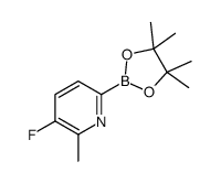 3-fluoro-2-methyl-6-(4,4,5,5-tetramethyl-1,3,2-dioxaborolan-2-yl)pyridine Structure