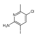 2-氨基-3-碘-5-氯-6-甲基吡啶结构式