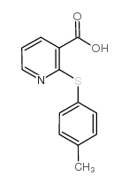 2-[(4-甲基苯基)硫代烟酸结构式