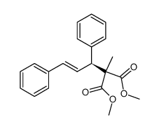 dimethyl (S)-[(E)-1,3-diphenylprop-2-en-1-yl](methyl)malonate Structure