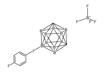 4-fluorophenyl(m-carboran-9-yl)iodonium tetrafluoroborate Structure