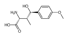 (2R,3R,4R)-2-Amino-4-hydroxy-4-(4-methoxyphenyl)-3-methylbutansaeure Structure