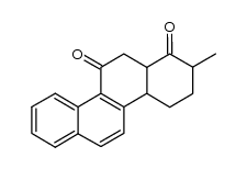 1,11-Dioxo-2-methyl-1,2,3,4,4a,11,12,12a-octahydro-chrysen结构式
