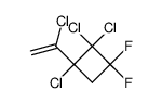 1,2,2-Trichloro-1-(1-chloro-vinyl)-3,3-difluoro-cyclobutane结构式